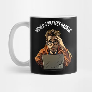 World's Okayest Hacker v1 (round) Mug